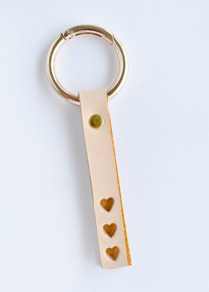 Celina Mancurti | Triple Heart Keychain Yellow