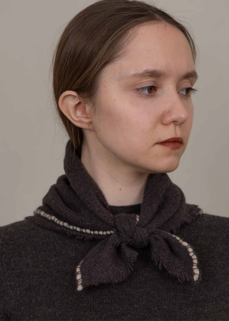 Oats + Rice | Noma Cashmere Foulard  Cocoa