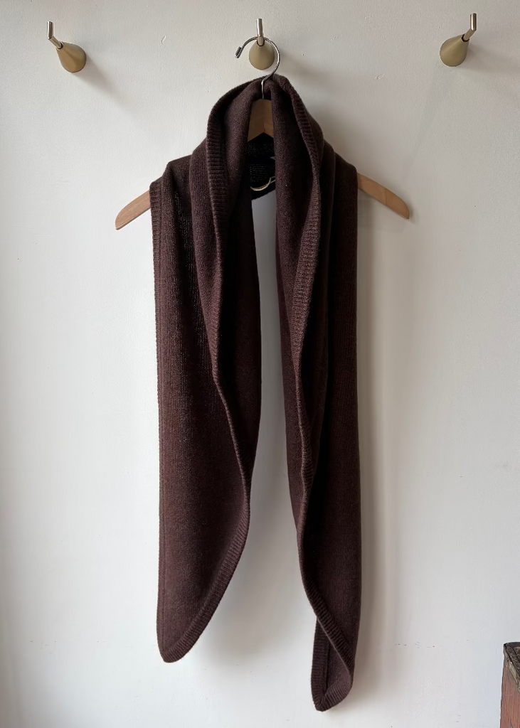 Coffee Bean | Cashmere Triangle Scarf