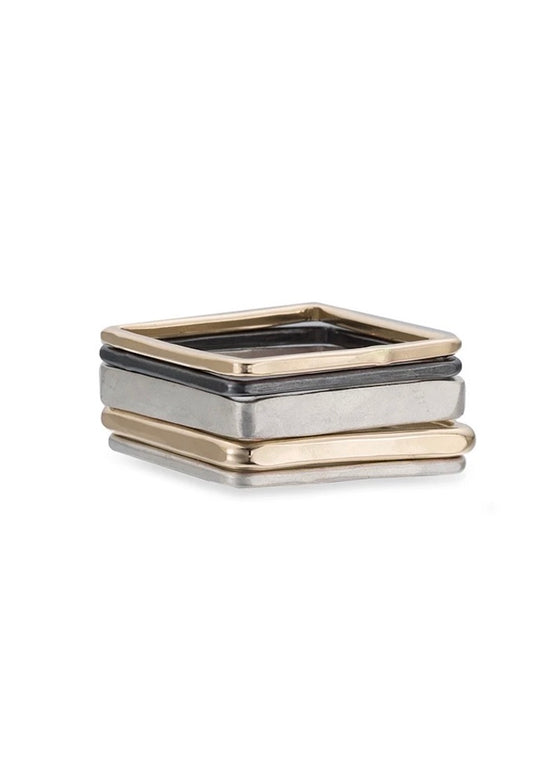 Colleen Mauer Designs | 5 Stack Square Ring