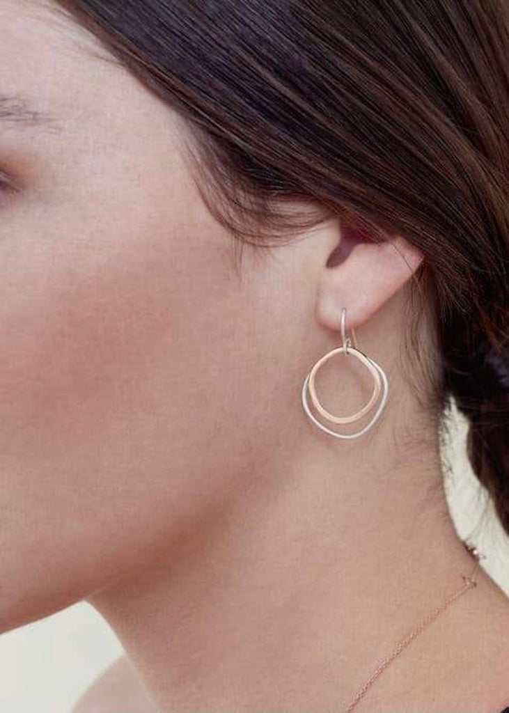 Colleen Mauer Designs | Double Rounded Square Earrings