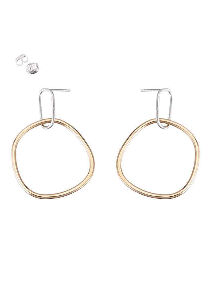 Colleen Mauer Designs | Interlocking Rectangle + Square Post Earrings