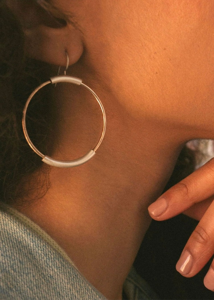 Colleen Mauer Designs | Large Radical Circle Earrings