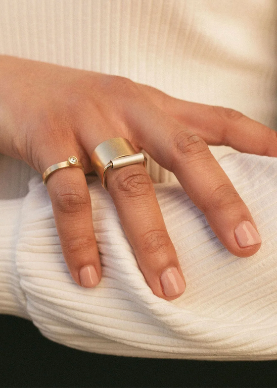 Colleen Mauer Designs | Square Pipeline Ring