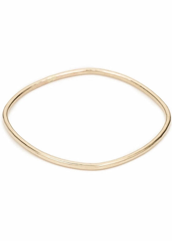 Colleen Mauer Designs | Thick Square Gold Bangle