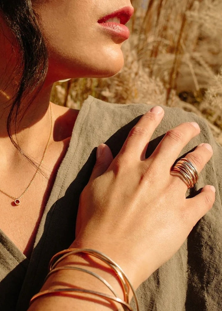 Colleen Mauer Designs | Three Band Interlocking Ring