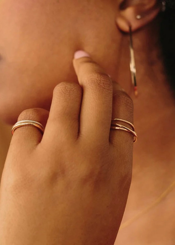 Colleen Mauer Designs | Three Band Interlocking Ring