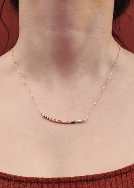 Colleen Mauer Designs | Tri-Toned Arc Necklace