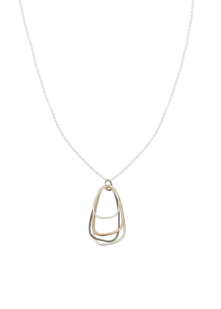 Colleen Mauer Designs | Tri Toned Triangle Necklace