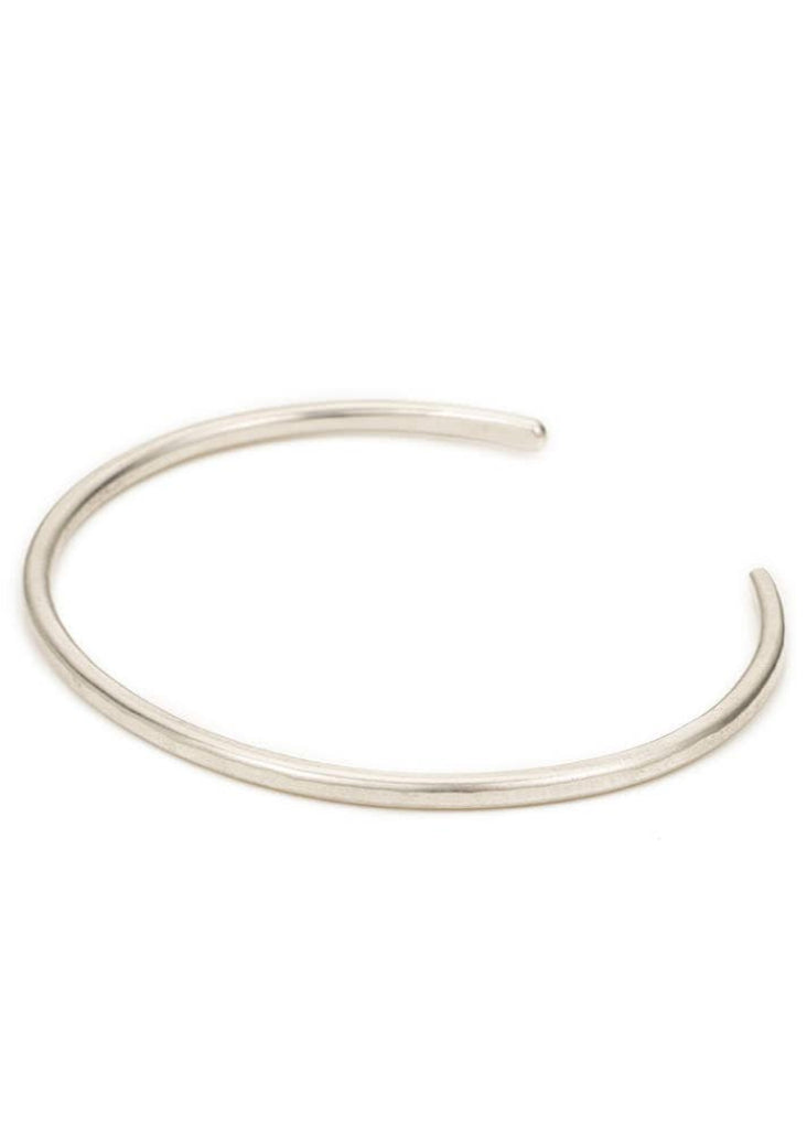 Colleen Mauer Designs | Thick Gibbous Cuff Bracelet Silver