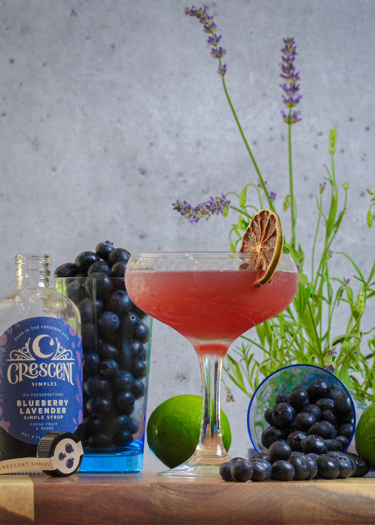 Crescent Simples | Blueberry Lavender Simple Syrup