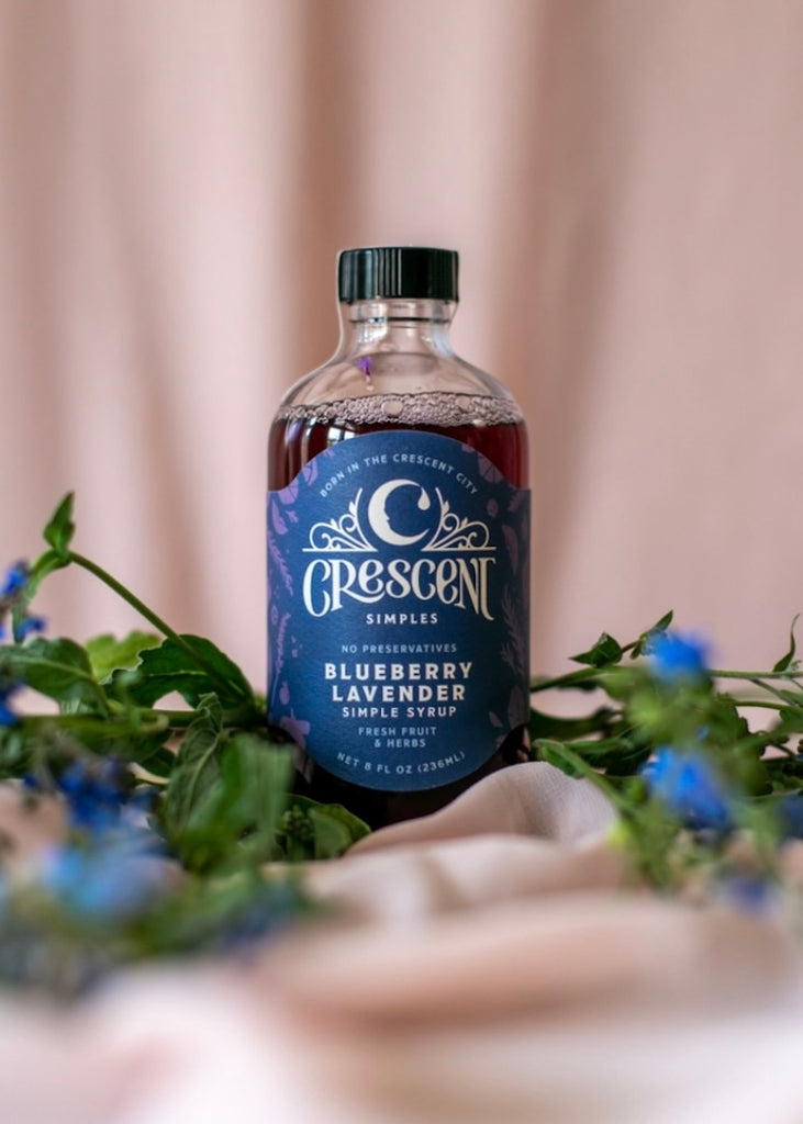 Crescent Simples | Blueberry Lavender Simple Syrup