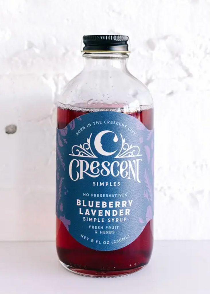 Crescent Simples | Blueberry Lavender Simple Syrup