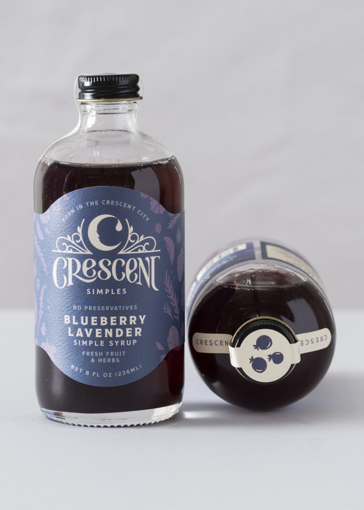 Crescent Simples | Blueberry Lavender Simple Syrup
