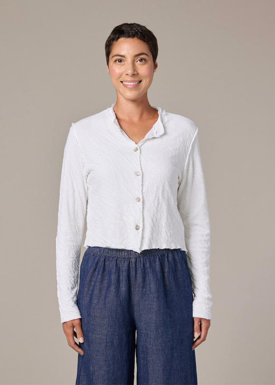 Cut Loose | Cropped Asymmetric Cardigan