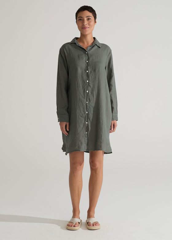 Cut Loose | Shirt Dress | Clay