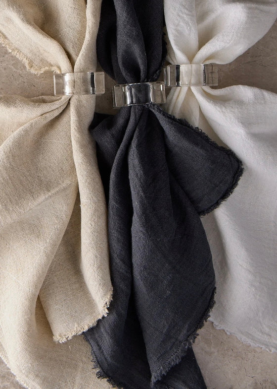 Standard Affair | Philo Linen Napkins | S/4 | Charcoal