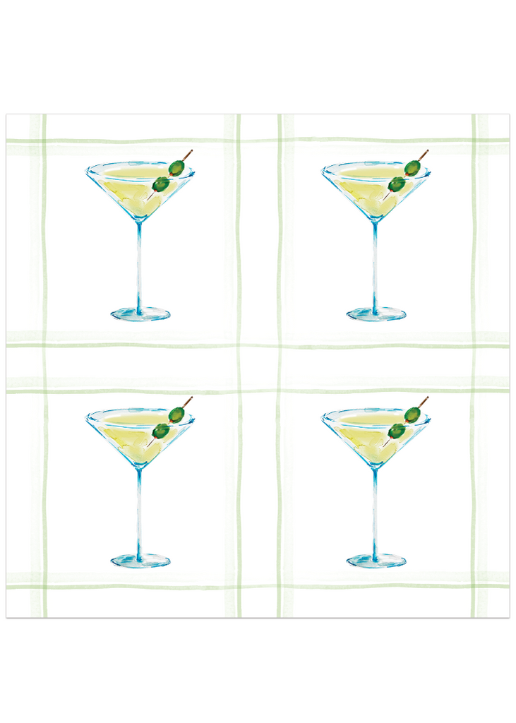 Darling Lemon | Martini Cocktail Napkins | Set of 4