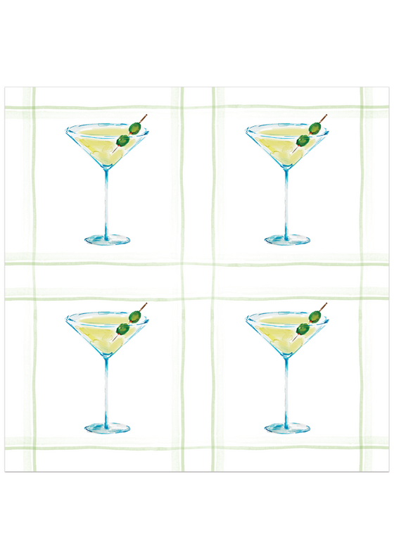Darling Lemon | Martini Cocktail Napkins | Set of 4