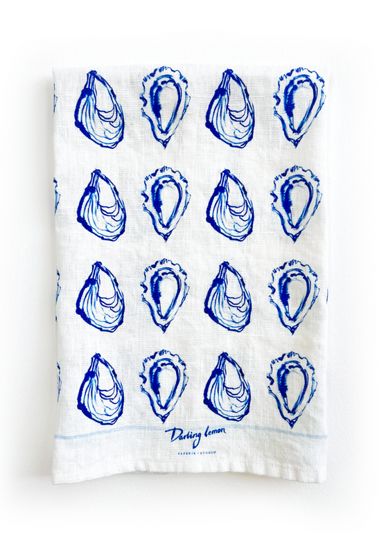 Darling Lemon | Oysters Kitchen Towel