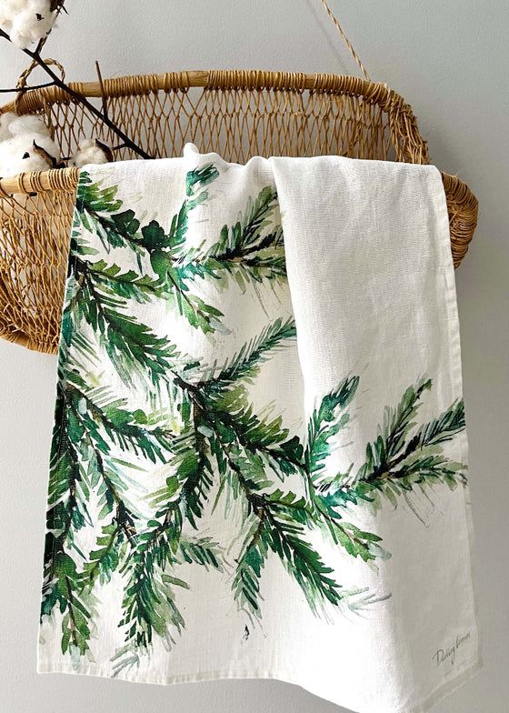 Darling Lemon | Pine Branches Kitchen Towel