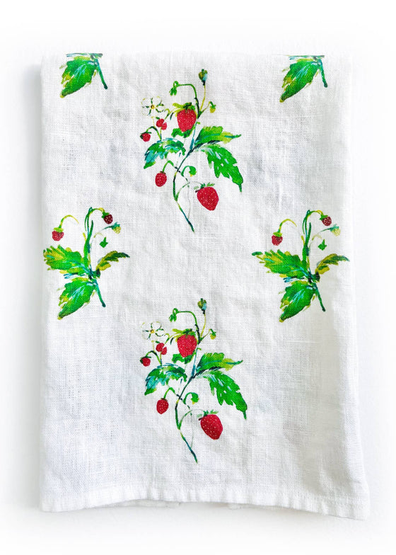 Darling Lemon | Wild Strawberries Kitchen Towel
