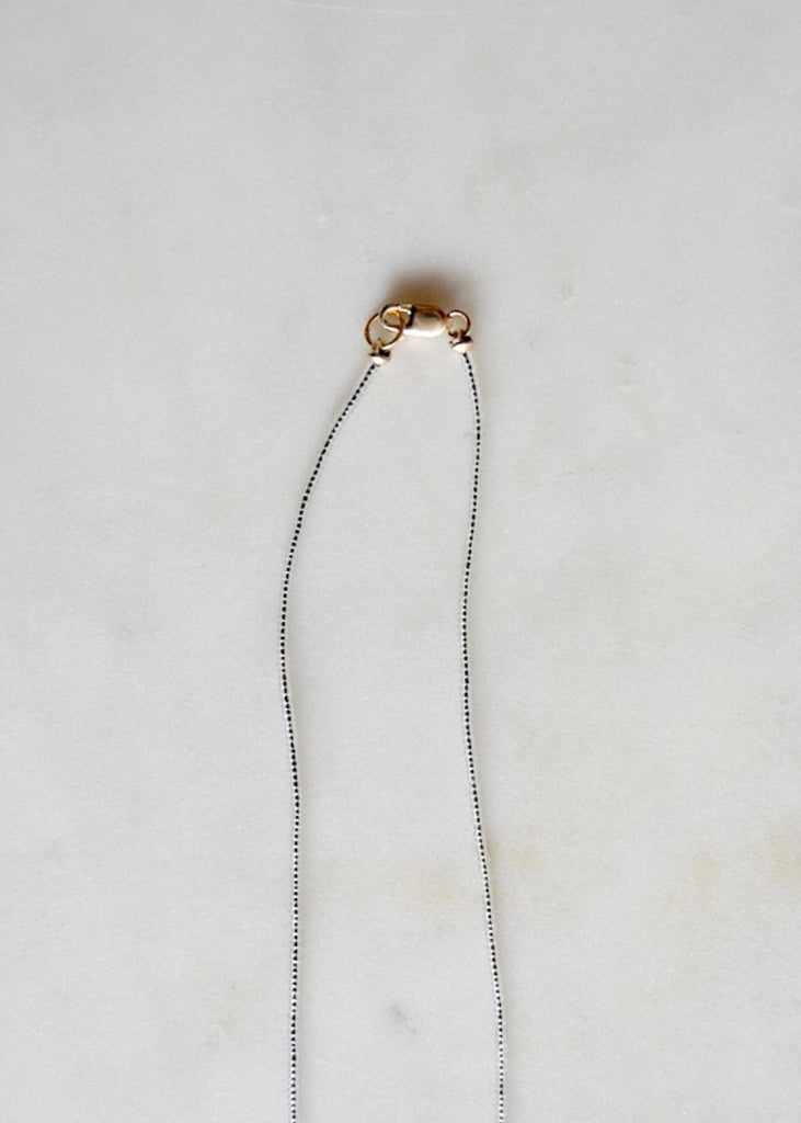 Debbie Fisher | Clear Seed, Larimar + Gold Vermeil Necklace