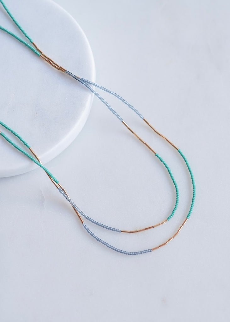 Debbie Fisher | Jade + Grey Seed Necklace