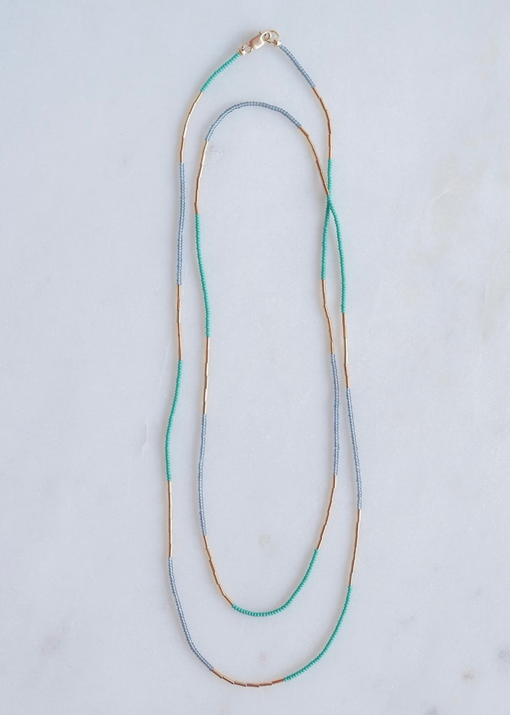 Debbie Fisher | Jade + Grey Seed Necklace