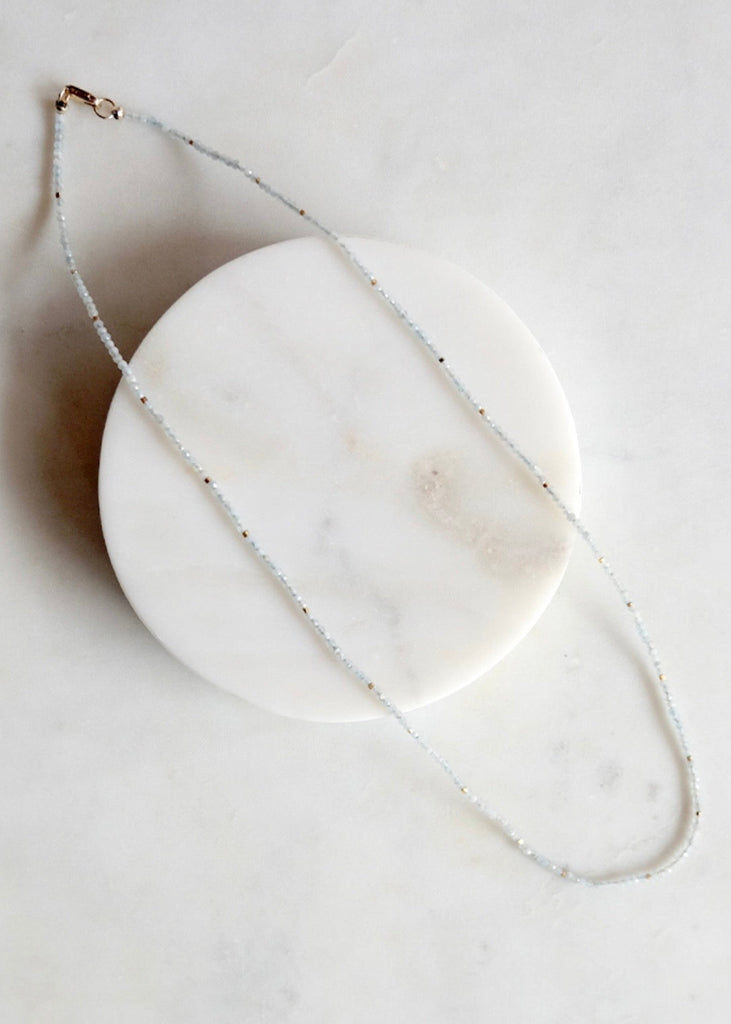 Debbie Fisher | Tiny Aquamarine Necklace