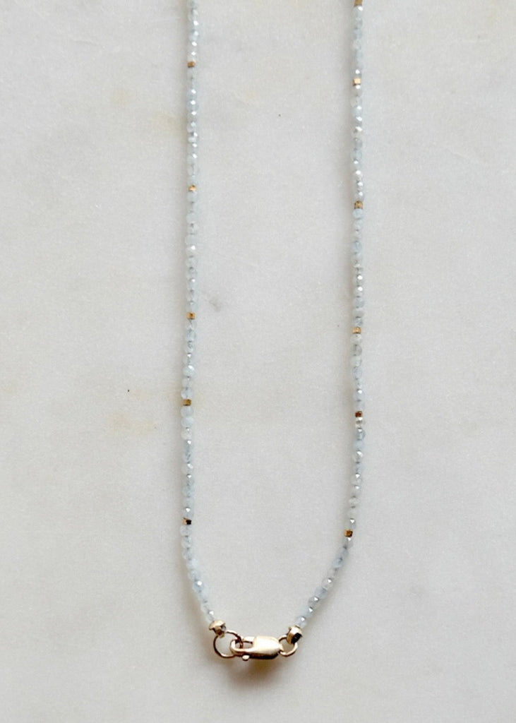 Debbie Fisher | Tiny Aquamarine Necklace