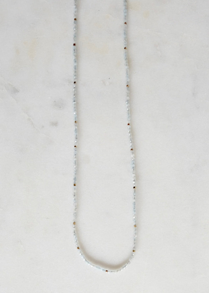 Debbie Fisher | Tiny Aquamarine Necklace