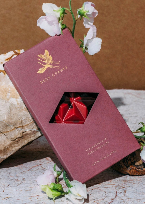 Deux Cranes | Dark Chocolate with Strawberry