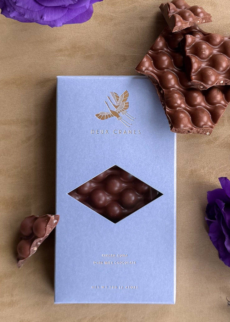 Deux Cranes | Kinako Goma Dark Milk Chocolate | Limited Edition