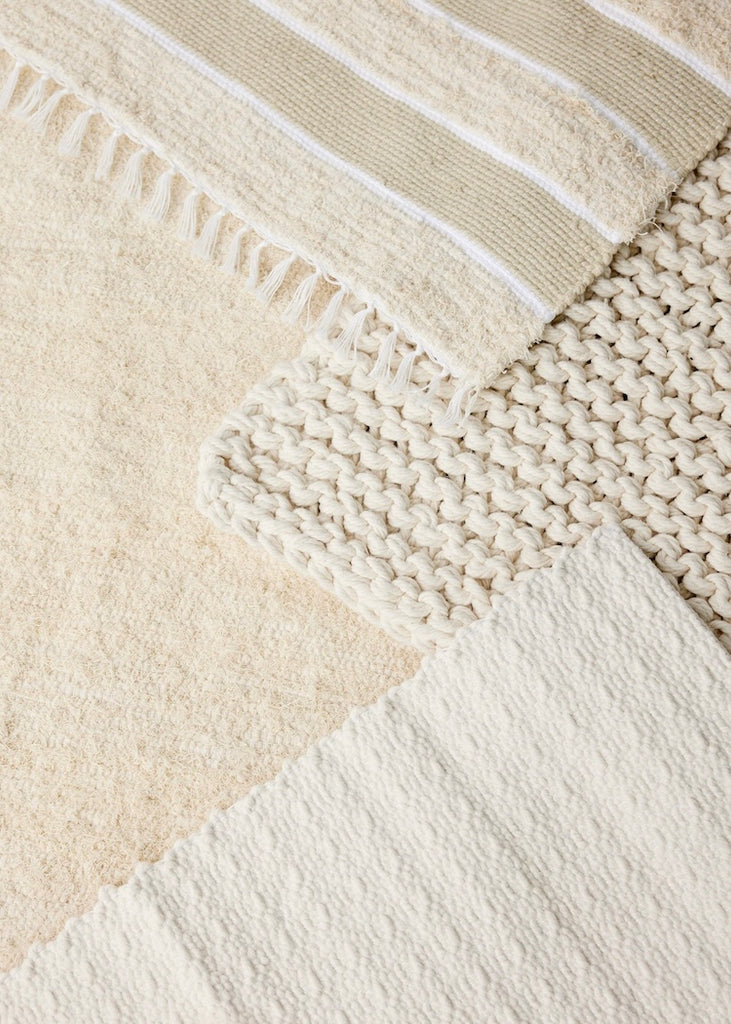 Dhurrie Taupe Banded Mat | 24" x 38"