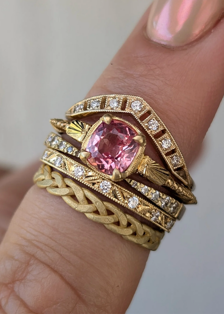 Erin Cuff Jewelry | Diamond Horseshoe Band