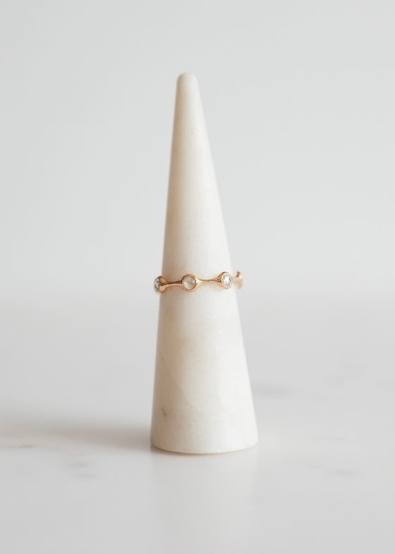 Diana Mitchell | Eternity Band | Round Rose Cut Diamond + 18k