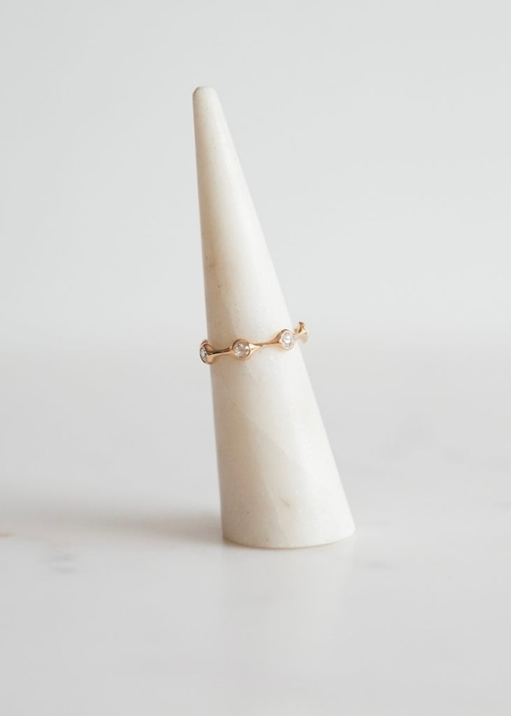 Diana Mitchell | Eternity Band | Round Rose Cut Diamond + 18k