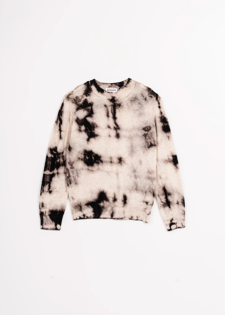 Dinadi | Merino Shibori Sweater | Espresso Brown