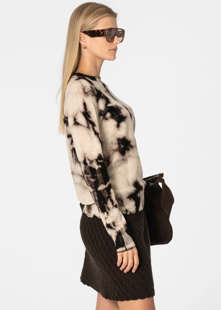 Dinadi | Merino Shibori Sweater | Espresso Brown