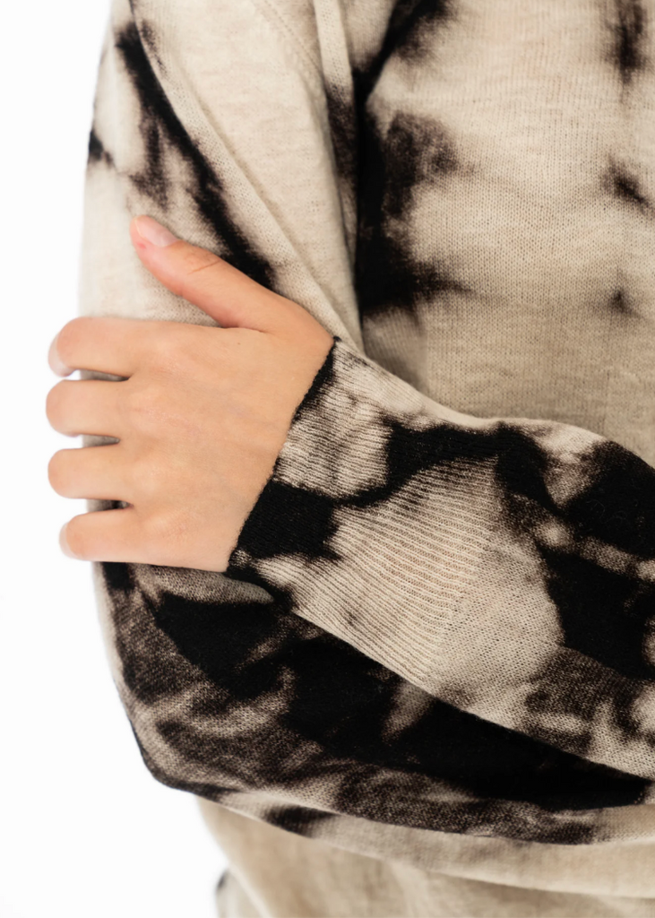 Dinadi | Merino Shibori Sweater | Espresso Brown