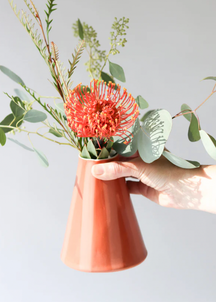 Elizabeth Benotti | Give Take Bud Vase | Rust