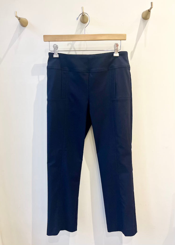 Elliott Lauren | Crop Front Seam Pant | Navy