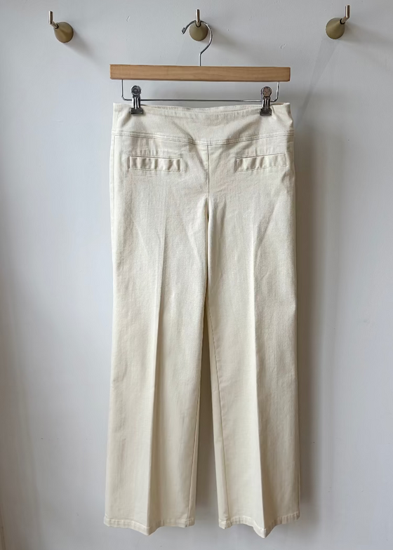 Elliott Lauren | Modern Twill Wide Leg | Cream