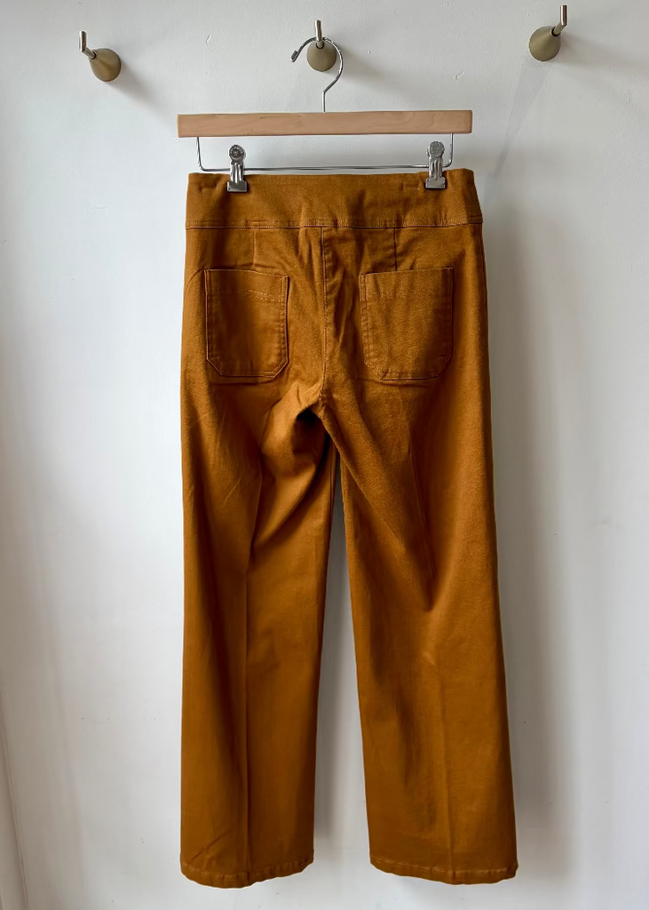 Elliott Lauren | Modern Twill Wide Leg | Whiskey