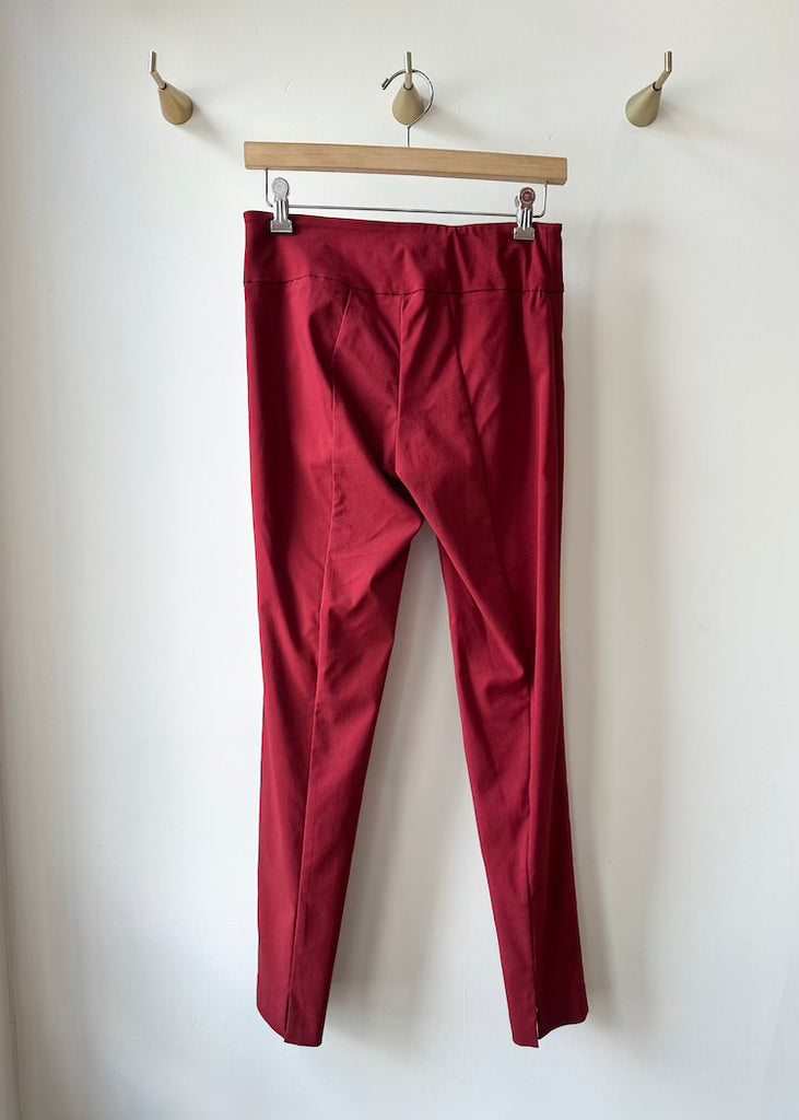 Elliott Lauren | Classic Pant Pull-On Ankle | Deep Red