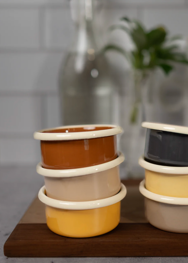 Enameled Condiment Cup | Sunlit