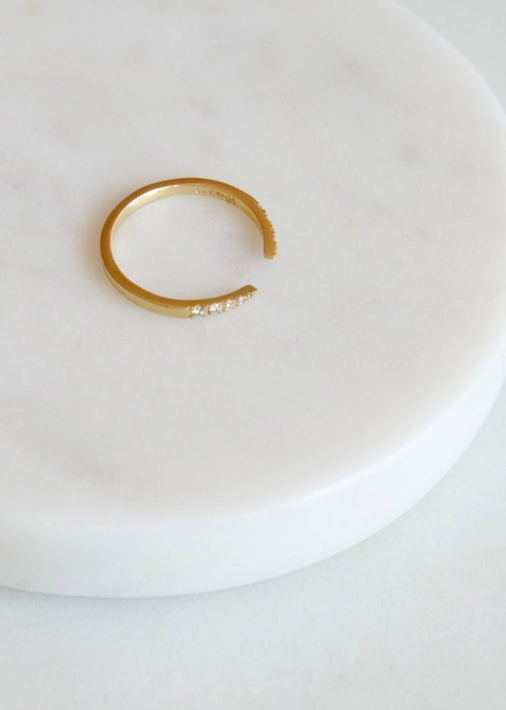 Erin Cuff Jewelry | Diamond Horseshoe Band