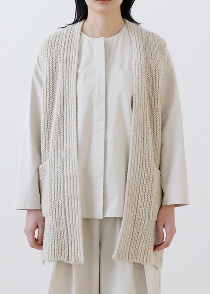 Evam Eva | Cotton No Collar Shirt