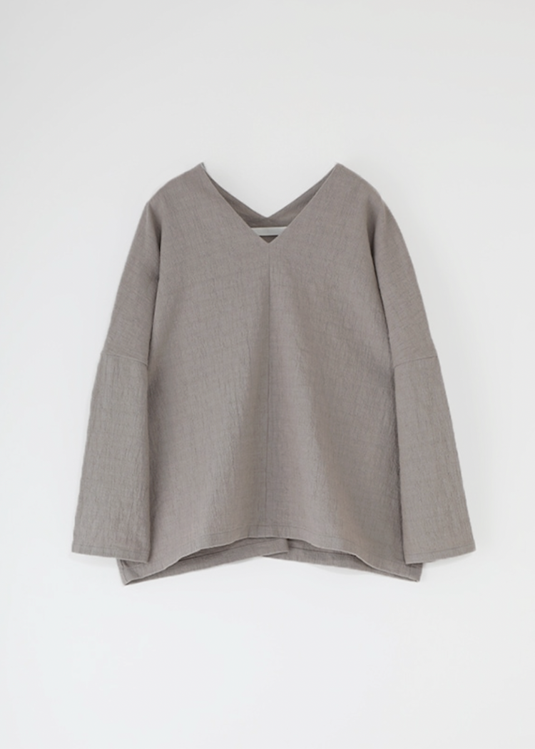 Evam Eva | Linen Cotton V Neck Pullover - The Phoenix Evam Eva | Linen Cotton V Neck Pullover - The Phoenix